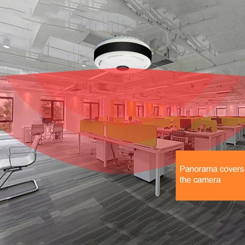 360 Degree Hd Panoramic Camera With Mobile Control And Tf Card Slot - White-1915196625672867845