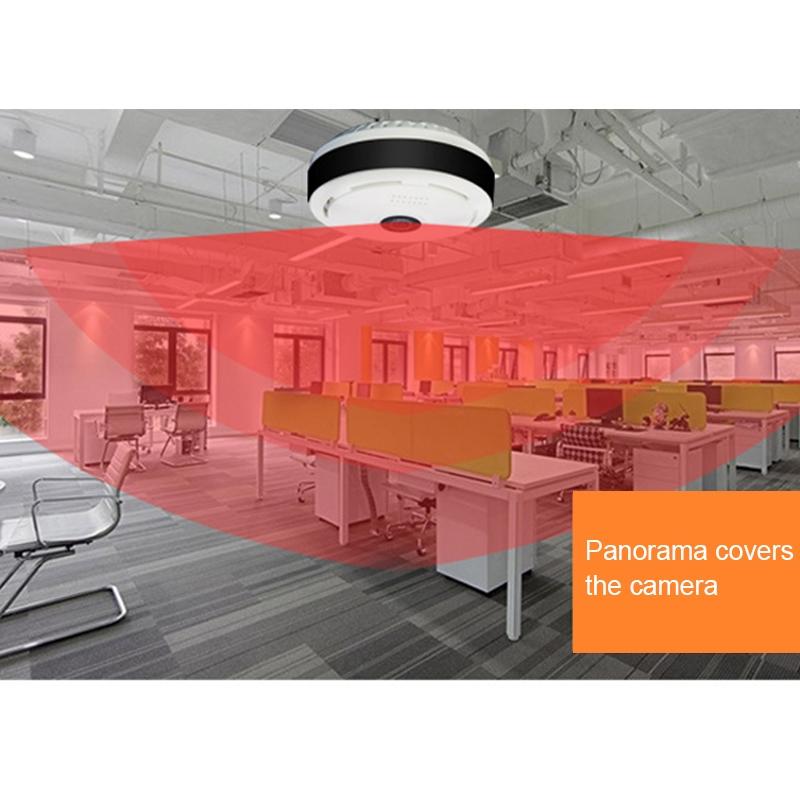 360 Degree Infrared Ip Camera With 1.3Mp Lens - Motion Detection E-Mail Alarm Tf Card App Push - 10M Ir Distance-1915197159834259462