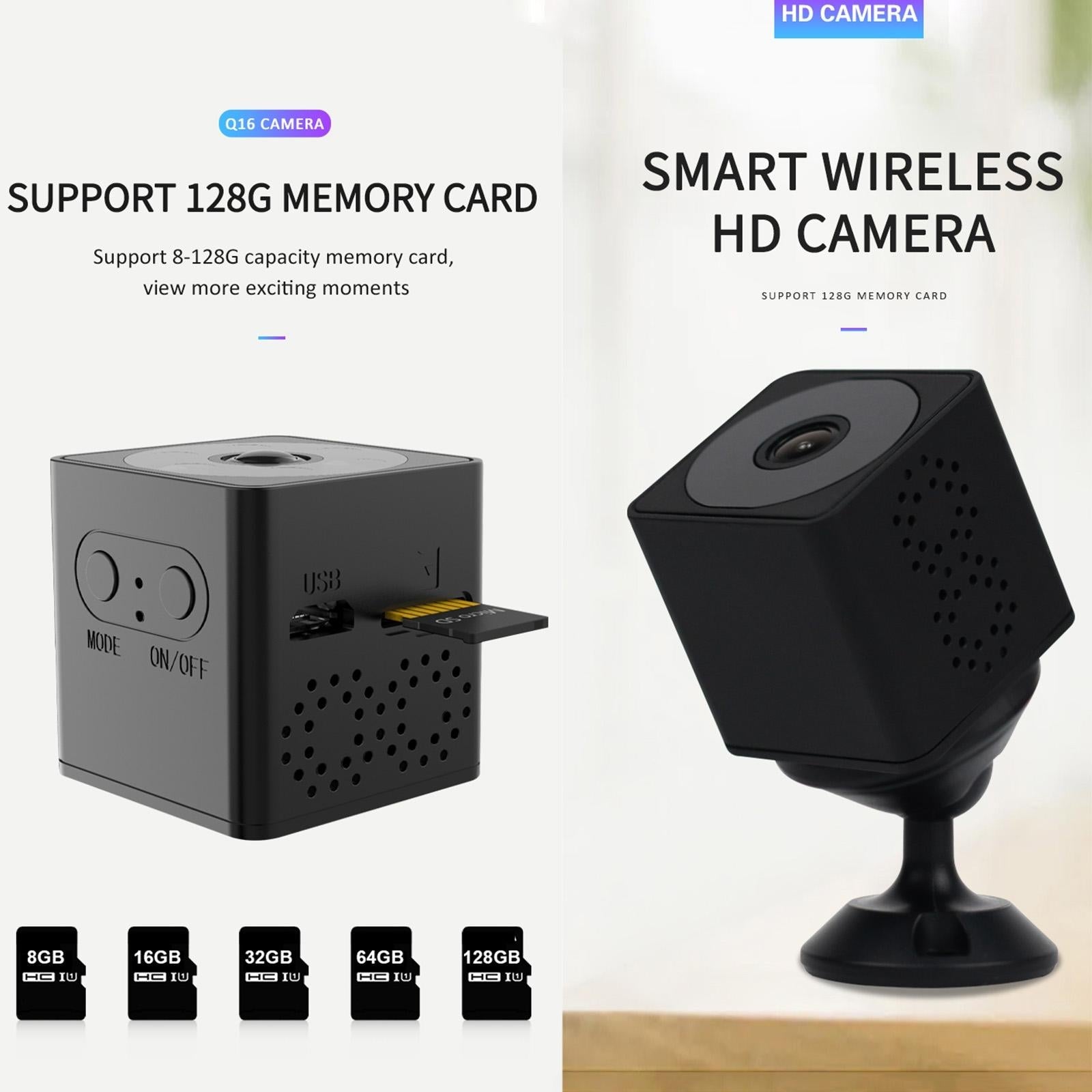 Mini Wifi Action Camera With Night Vision And Motion Detection - Black-1915196749203509252