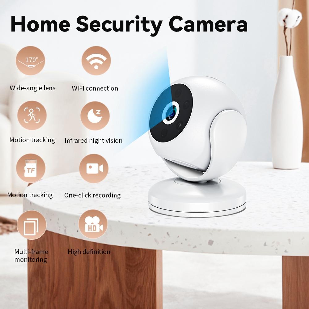 Portable Mini 4K Hd Camera With Night Vision For Home Security - White-1915196639140777991