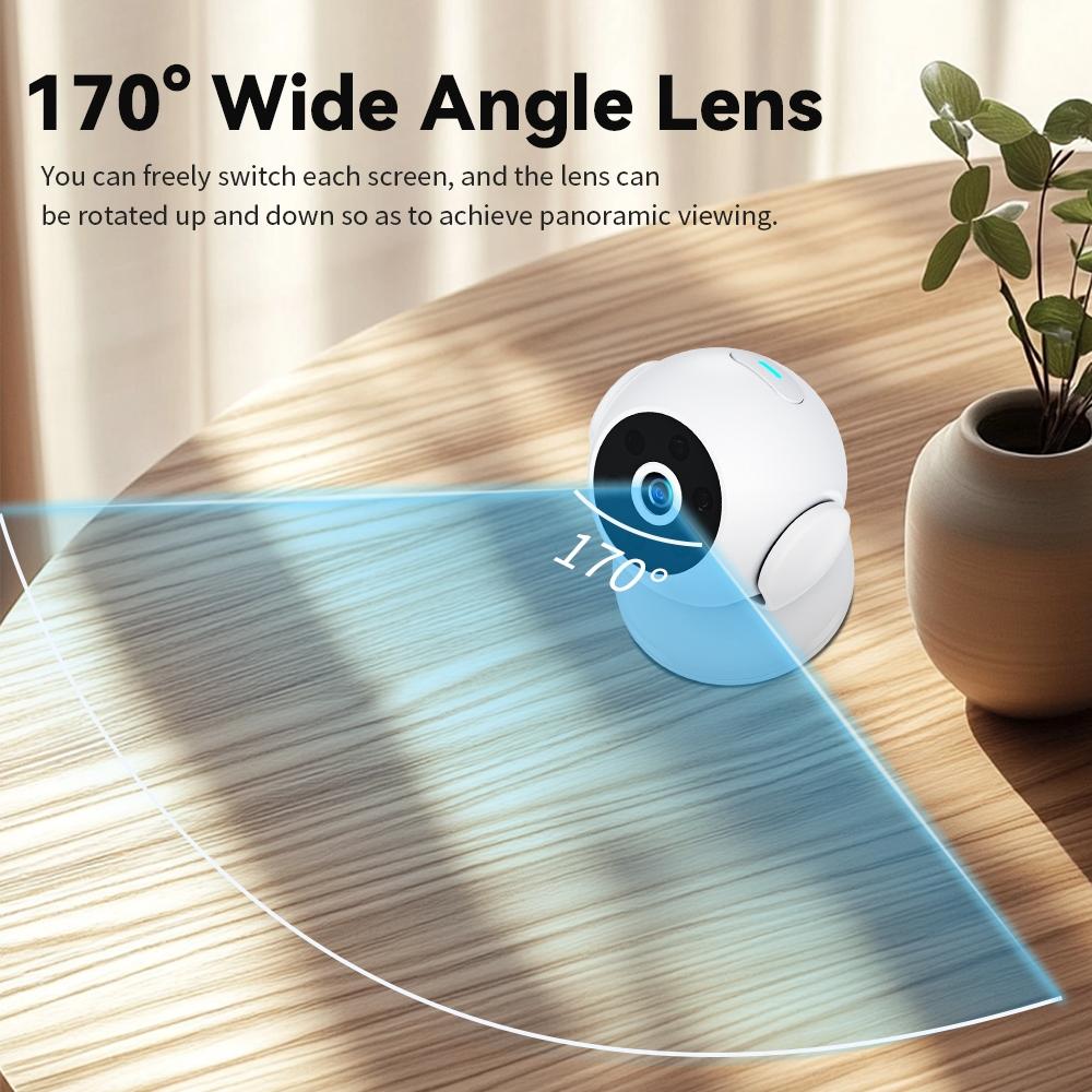 Portable Mini 4K Hd Camera With Night Vision For Home Security - White-1915196639140777992