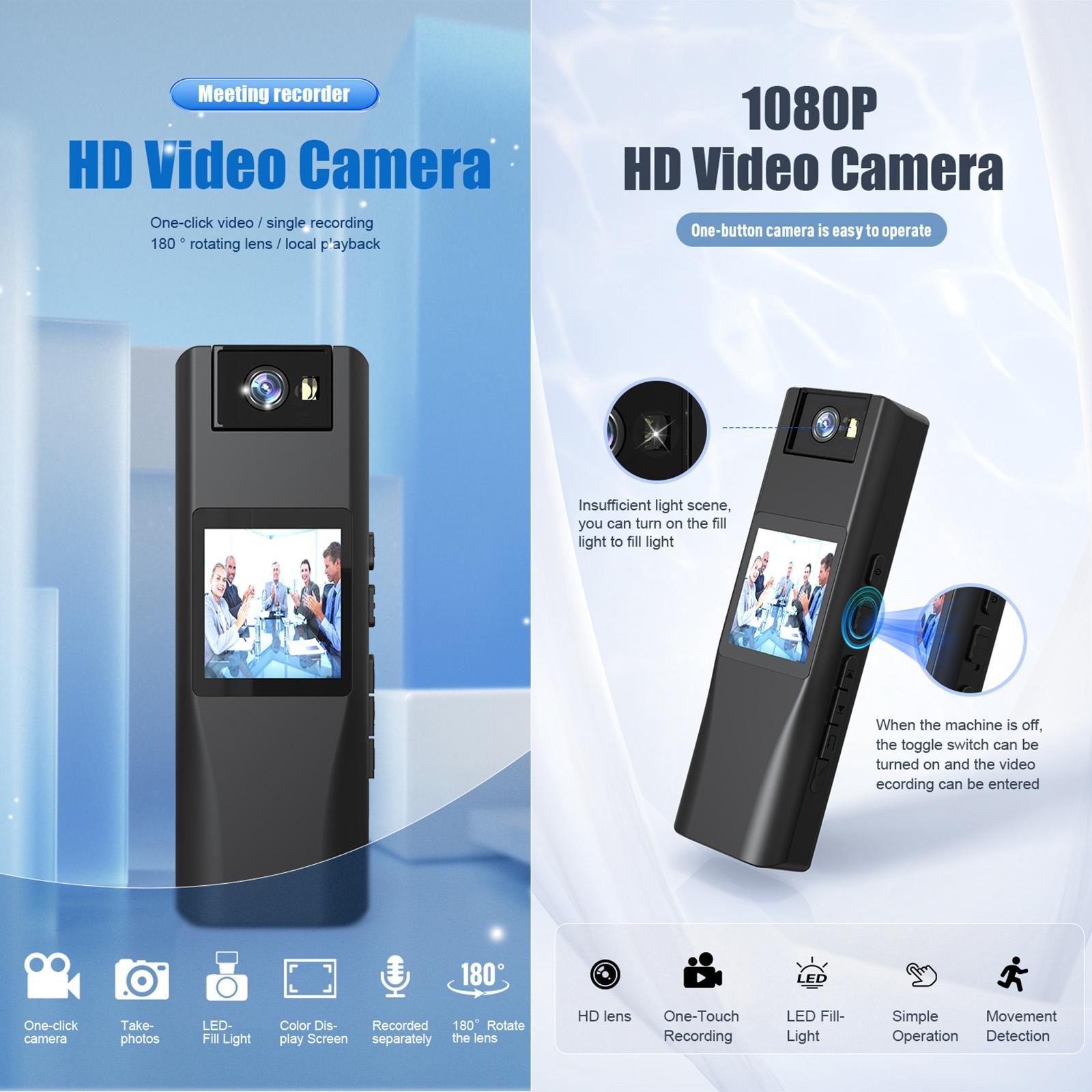 720P Wifi Conference Camera With 180 Degree Rotation - Black-1915196721076506625