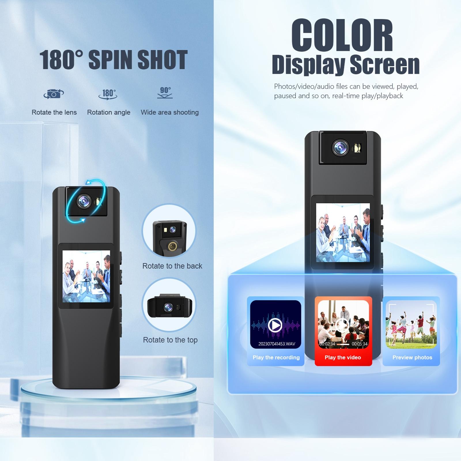 720P Wifi Conference Camera With 180 Degree Rotation - Black-1915196721076506626