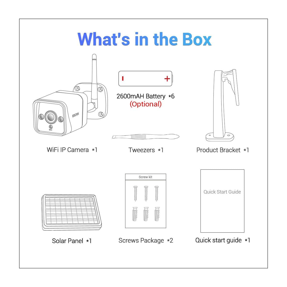 Waterproof Wifi Solar Camera With Night Vision & Motion Detection & Two Way Audio & Tf Card - 1080P-1915198242639974408