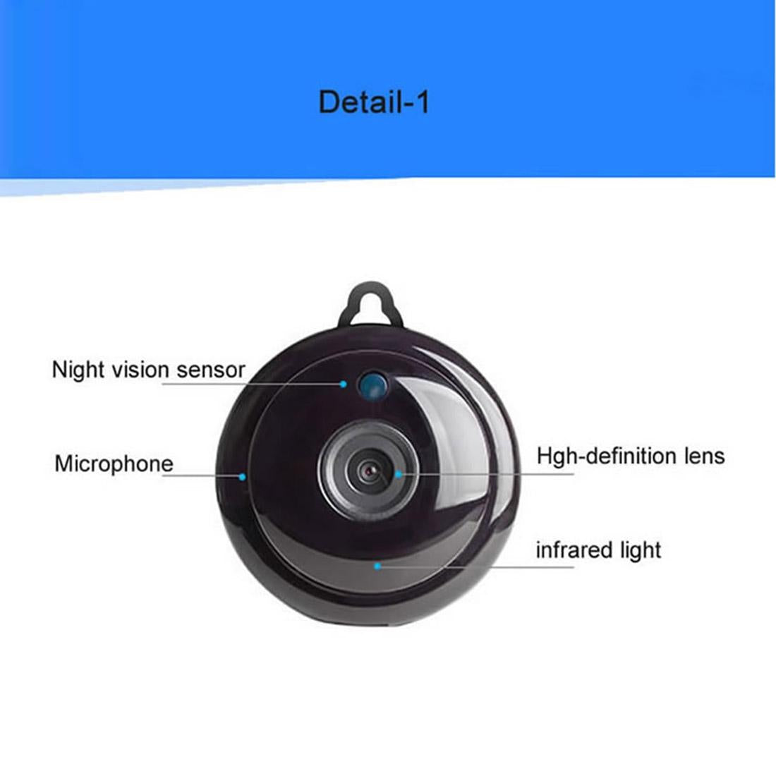 Mini Hd Wifi Ip Camera With Infrared Leds - Motion Detection Night Vision Tf Card - 64Gb Max-1915198409279672327
