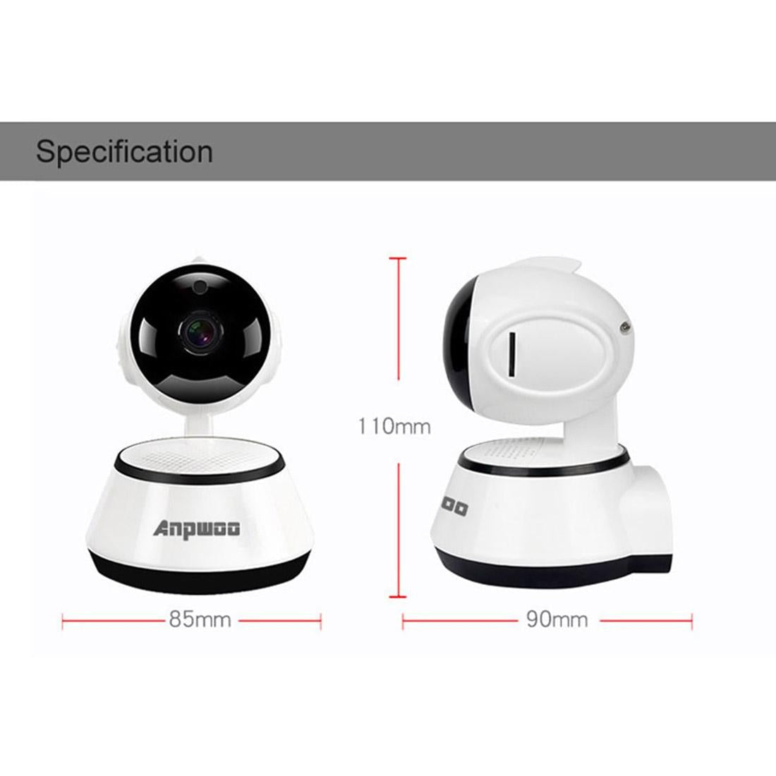 Wireless Hd Ip Camera With Night Vision & Motion Detection - 64Gb Tf Card-1915198013693890564