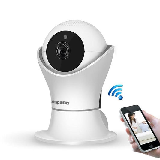 Wireless Hd Ip Camera With Motion Detection & Night Vision - 128Gb Tf Card Support White-1915196639761534977