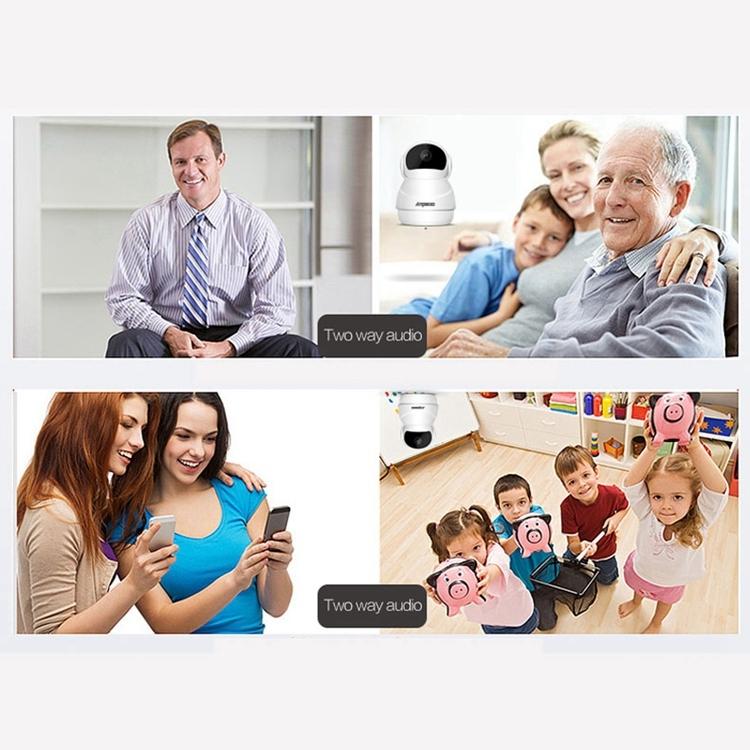 Wireless Hd Ip Camera With Motion Detection & Night Vision - 128Gb Tf Card Support White-1915196639761534980