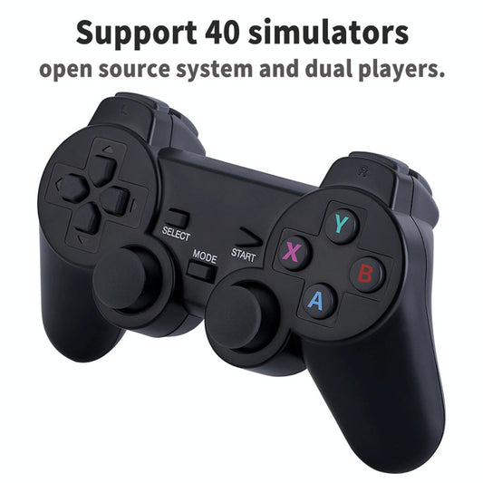 64Gb 4K Retro Game Stick + 2 Wireless Gamepads & 10 000+ Pre-Installed Games-1915198063752908802