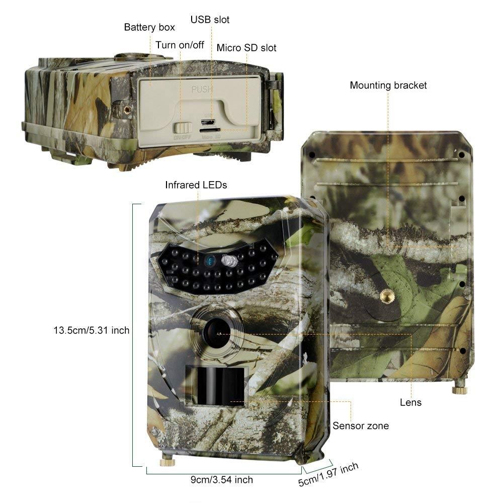 Waterproof Night Vision Hunting Trail Camera With Wide Angle And Pir Sensor-1915197510440325127