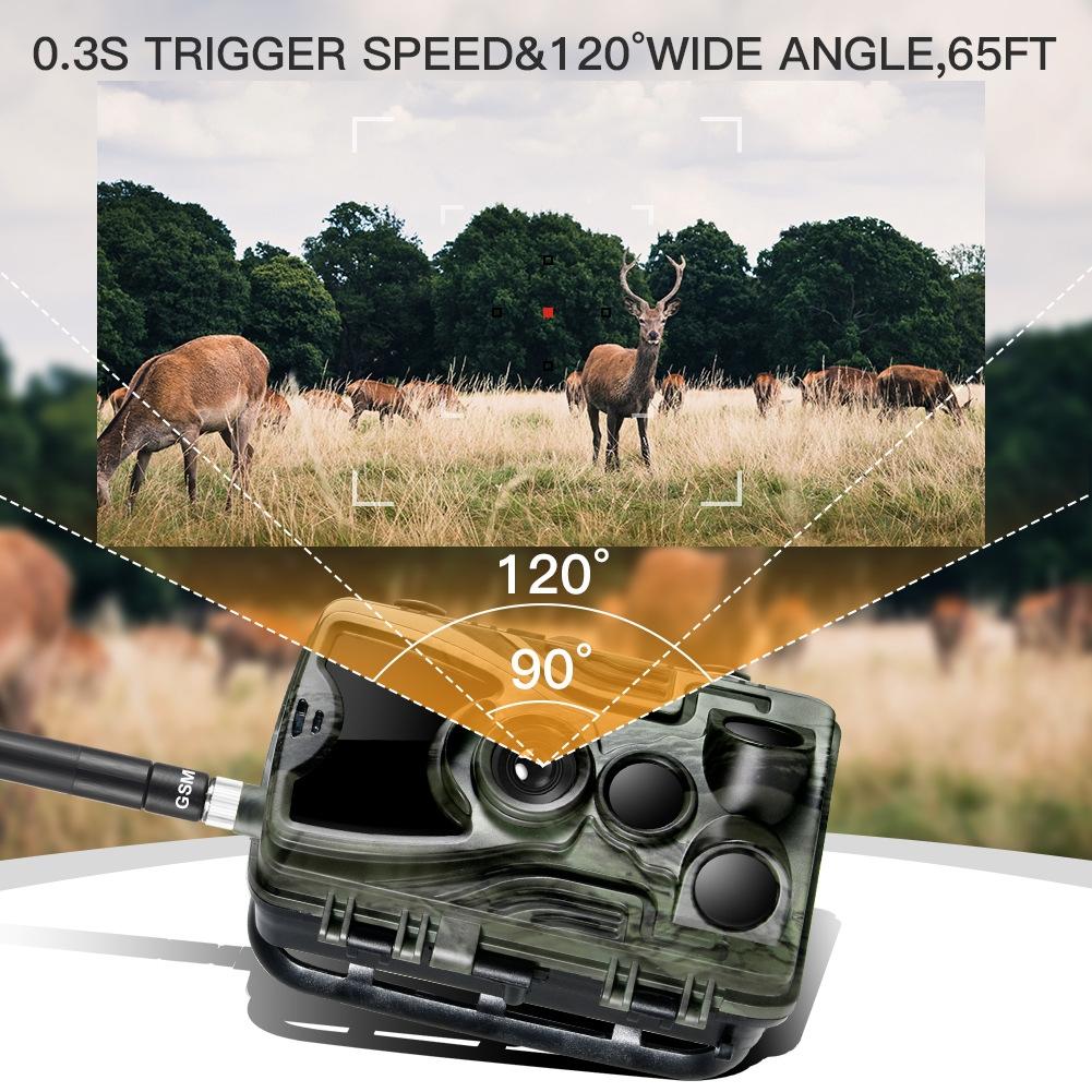Waterproof Hunting Trail Camera With Night Vision - 120 Degree Pir Angle-1915197239316320259