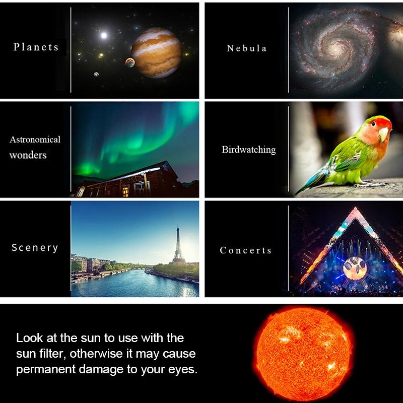 High Definition High Times Astronomical Telescope With Tripod - 16X / 66X70-1915197940213878793