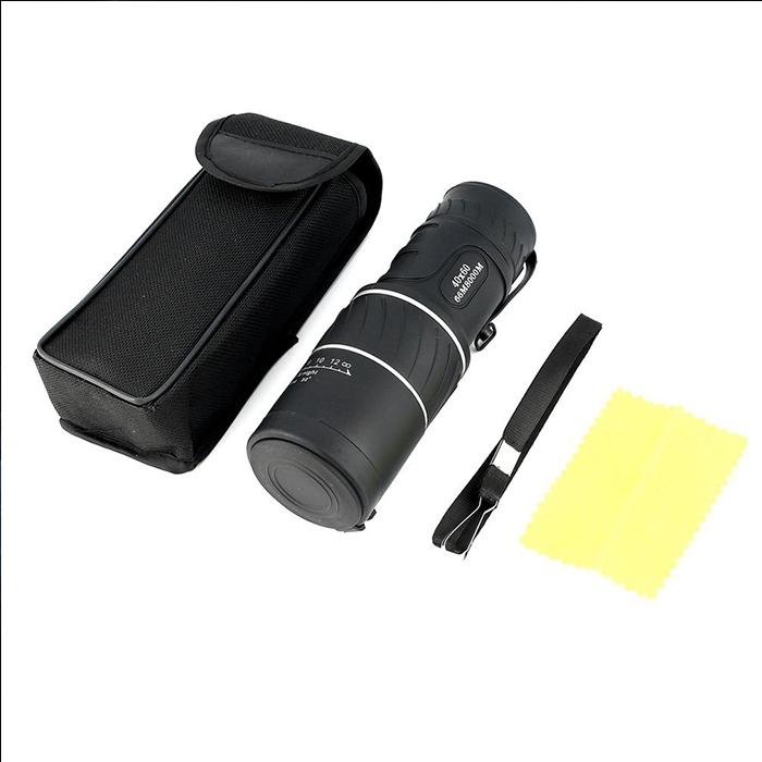High Definition Night Vision Monocular Telescope - 40X60 12X Pocket Focusing - Black-1915196710762713095