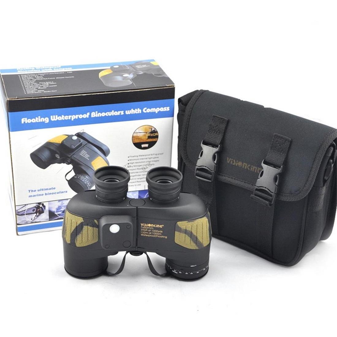 Waterproof Nitrogen Rangefinder Binoculars With Compass - 7X50 Hd Power-1915197568288165893