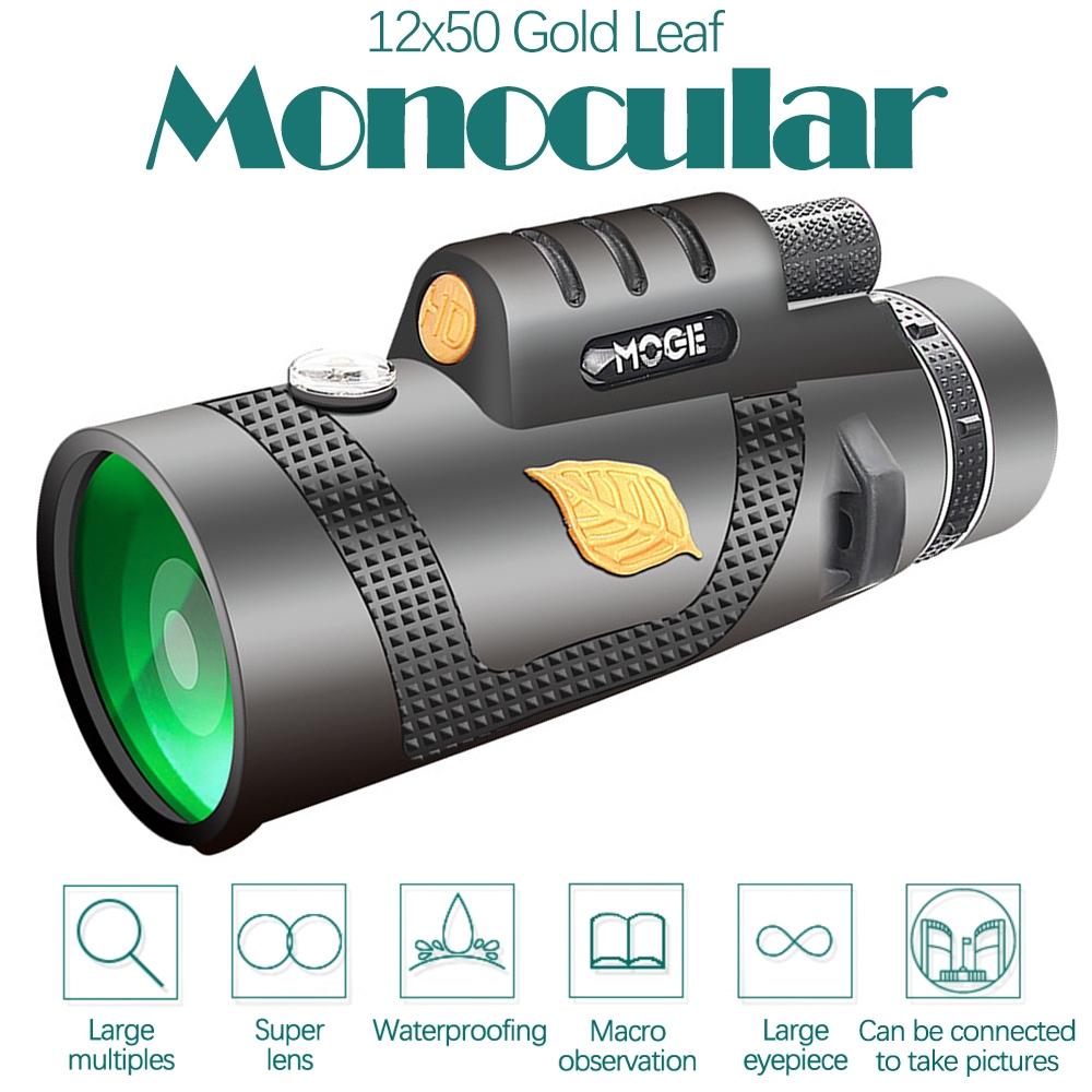 Professional 12X50 Hd Monocular Night Vision Telescope + Tripod-1915197942508163078