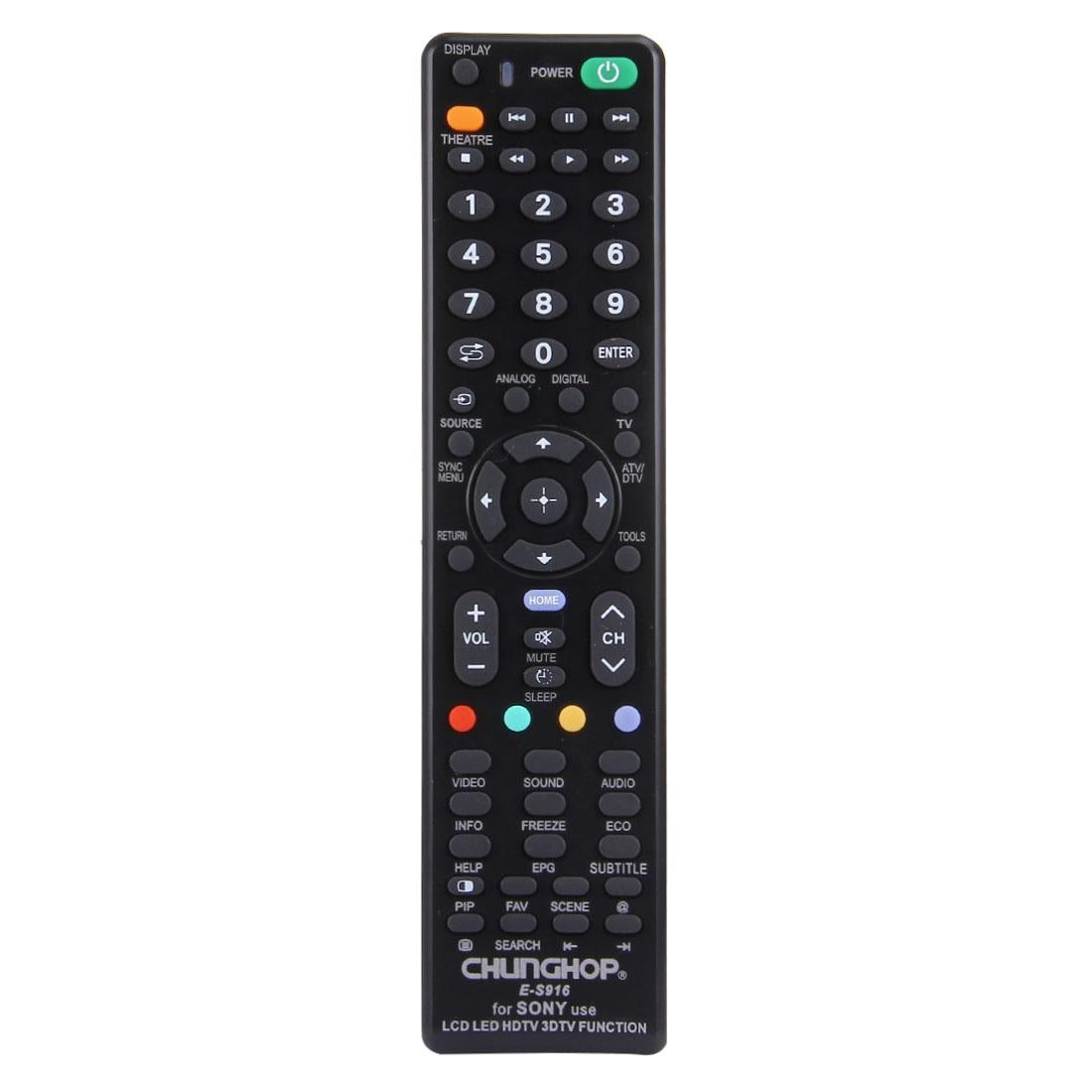Universal Remote For Sony Led / Lcd / 3Dtv - Chunghop E S916-1915197024723144704
