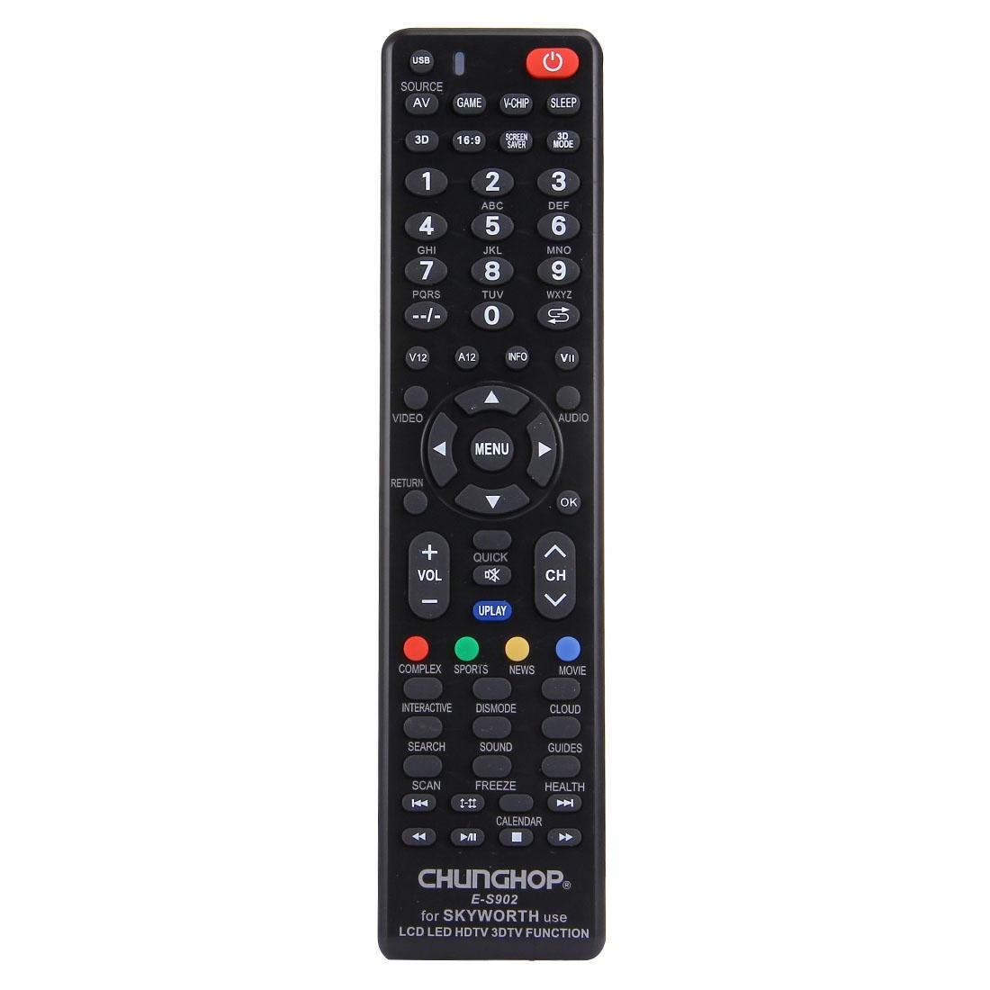 Universal Remote For Skyworth Led / Lcd / Hdtv / 3Dtv - E-S902-1915198379298787329