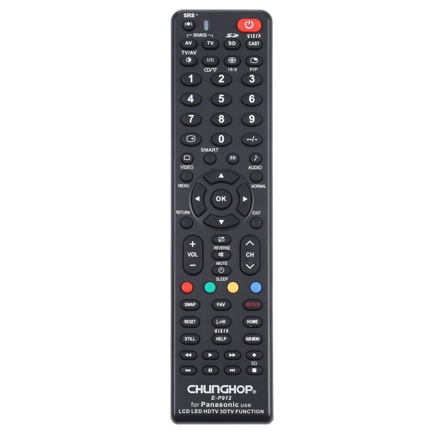 Universal Remote For Panasonic Led / Lcd / 3Dtv-1915197436020789254