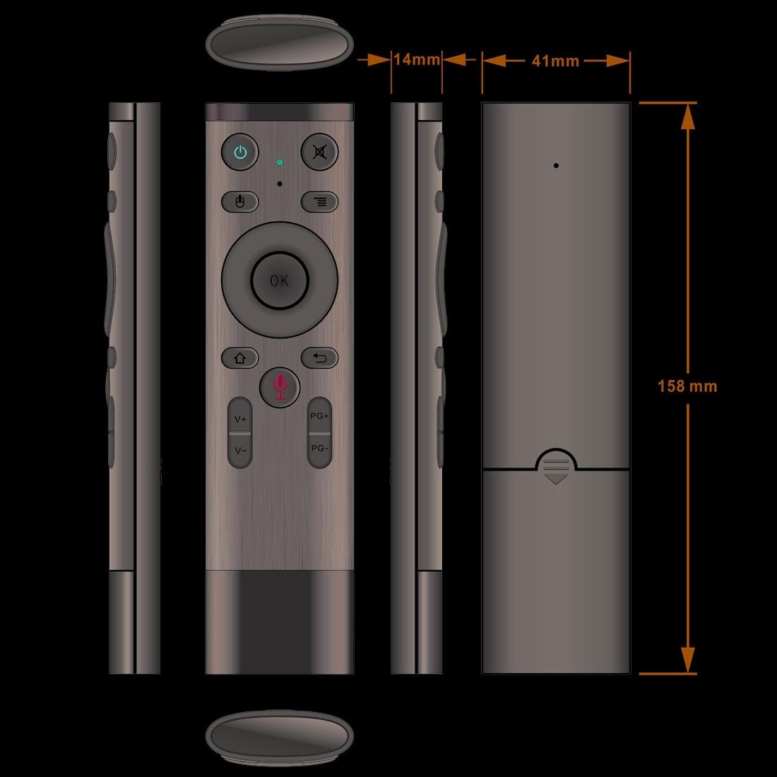 Universal 3D Air Mouse Remote With Voice Control-1915197465016012805