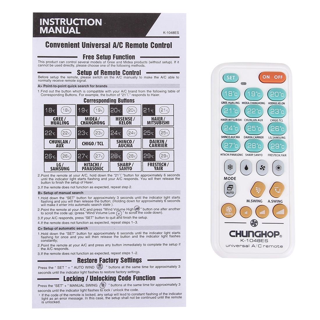 Universal Air Conditioner Remote Control - K1048Es-1915198380708073481