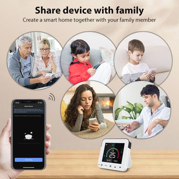 Smart Wifi Infrared Ac Controller - Colour Screen - White-1915196803444248580