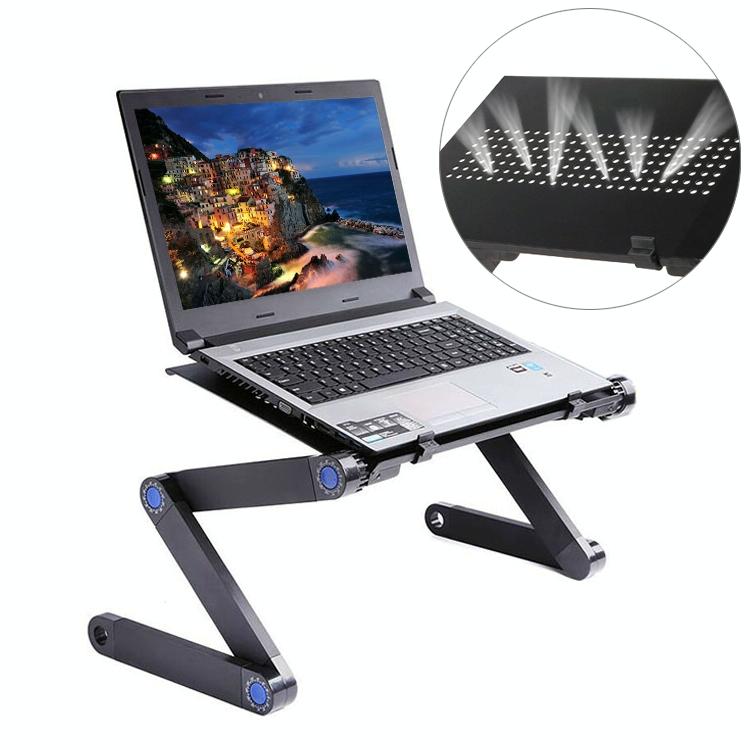 Adjustable Foldable Laptop Stand - Portable Aluminium Alloy - 360 Degree Rotation-1915196679531925504
