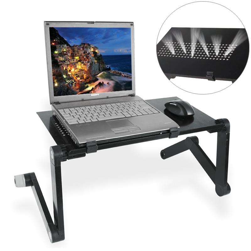 Adjustable Foldable Laptop Stand - 360 Degree Portable Aluminum Desk Holder-1915196705620496384