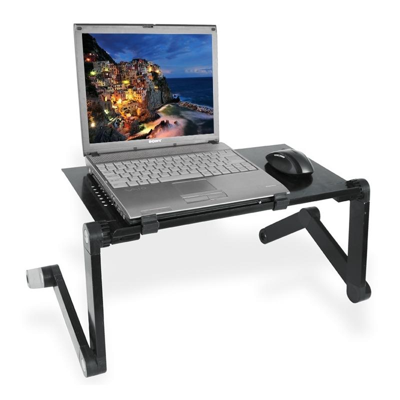 Adjustable Foldable Laptop Stand - 360 Degree Portable Aluminum Desk Holder-1915196705620496387