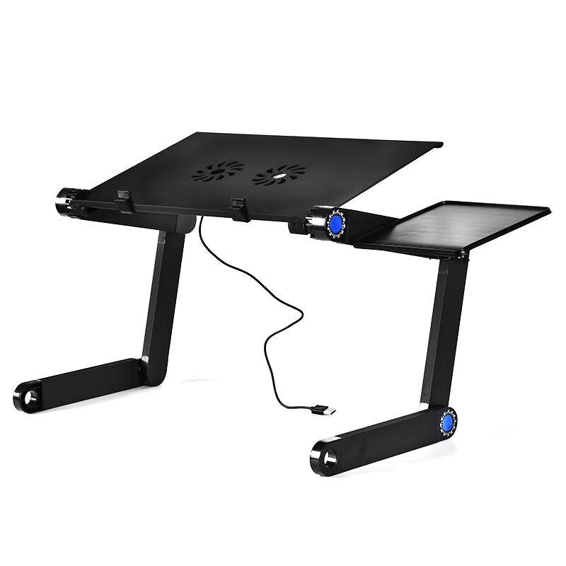 Adjustable Laptop Stand With Fans & Mouse Pad - Portable & Foldable-1915196722582261761