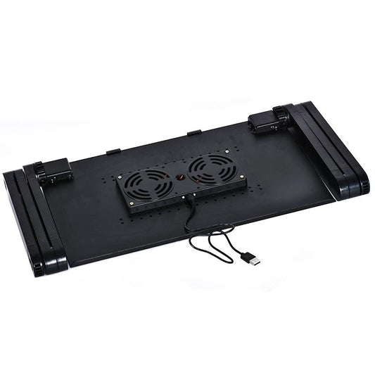 Adjustable Laptop Stand With Fans & Mouse Pad - Portable & Foldable-1915196722582261762