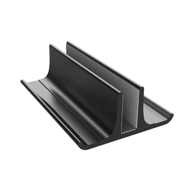 Adjustable Vertical Laptop Stand - Portable Aluminum Alloy Base Black-1915196776286130177