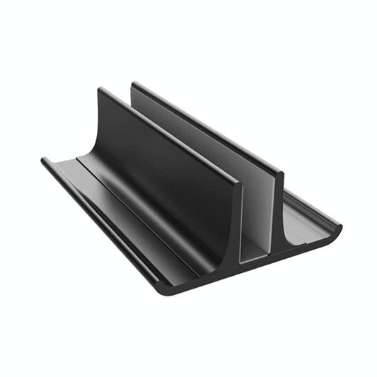 Adjustable Vertical Laptop Stand - Portable Aluminum Alloy Base Black-1915196776286130177