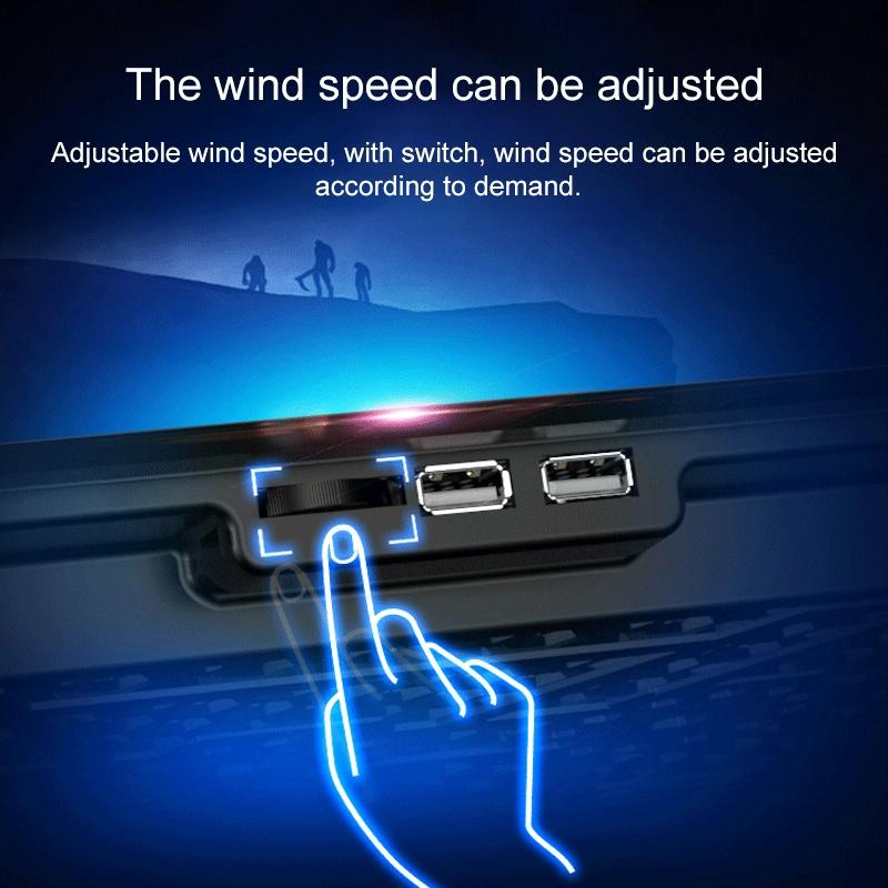 Silent Six-Fan Cooling Rack For Notebook Computers-1915198418846879749