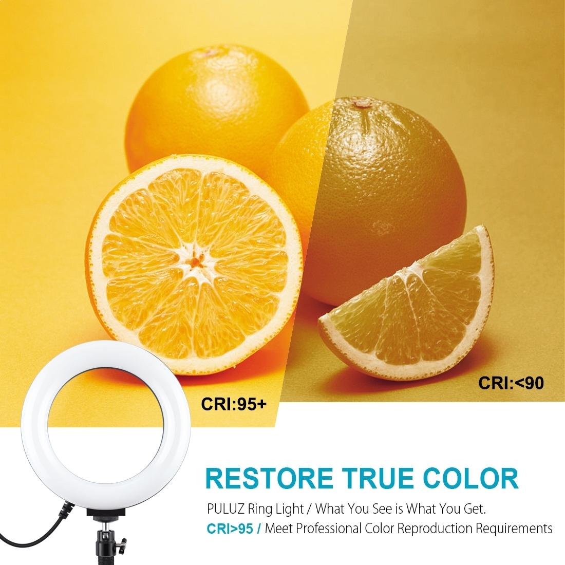 6.2 Usb Led Ring Light With 10 Modes & Desktop Tripod Mount - Black-1915196489039220743