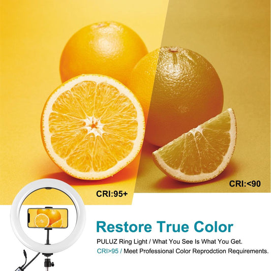 10.2 Rgbw Led Ring Light Kit With Tripod Remote And Phone Clamp-1915196703506567170