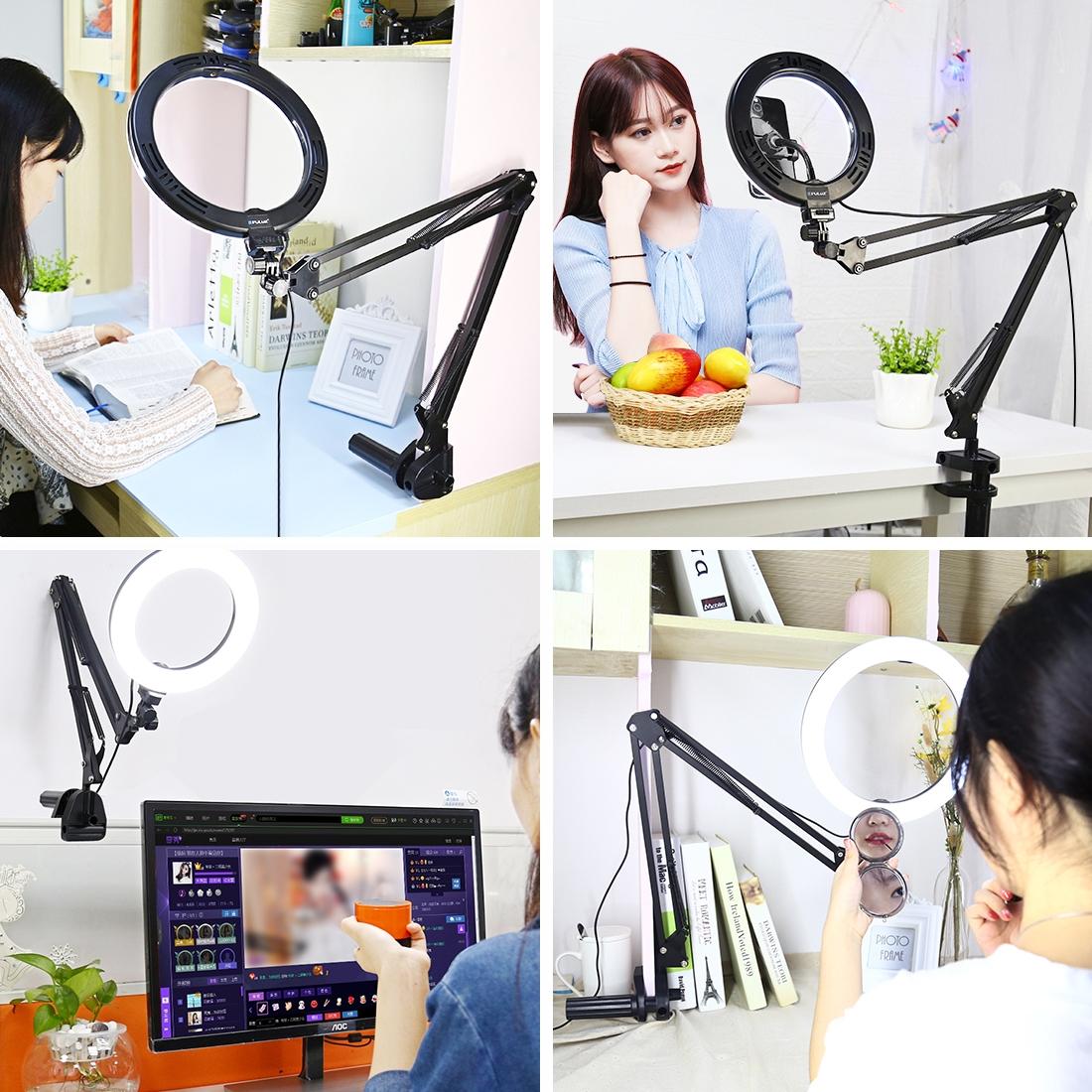 7.9 Ring Light With Usb 3 Modes Dual Colour Phone Clamp-1915196510862184450