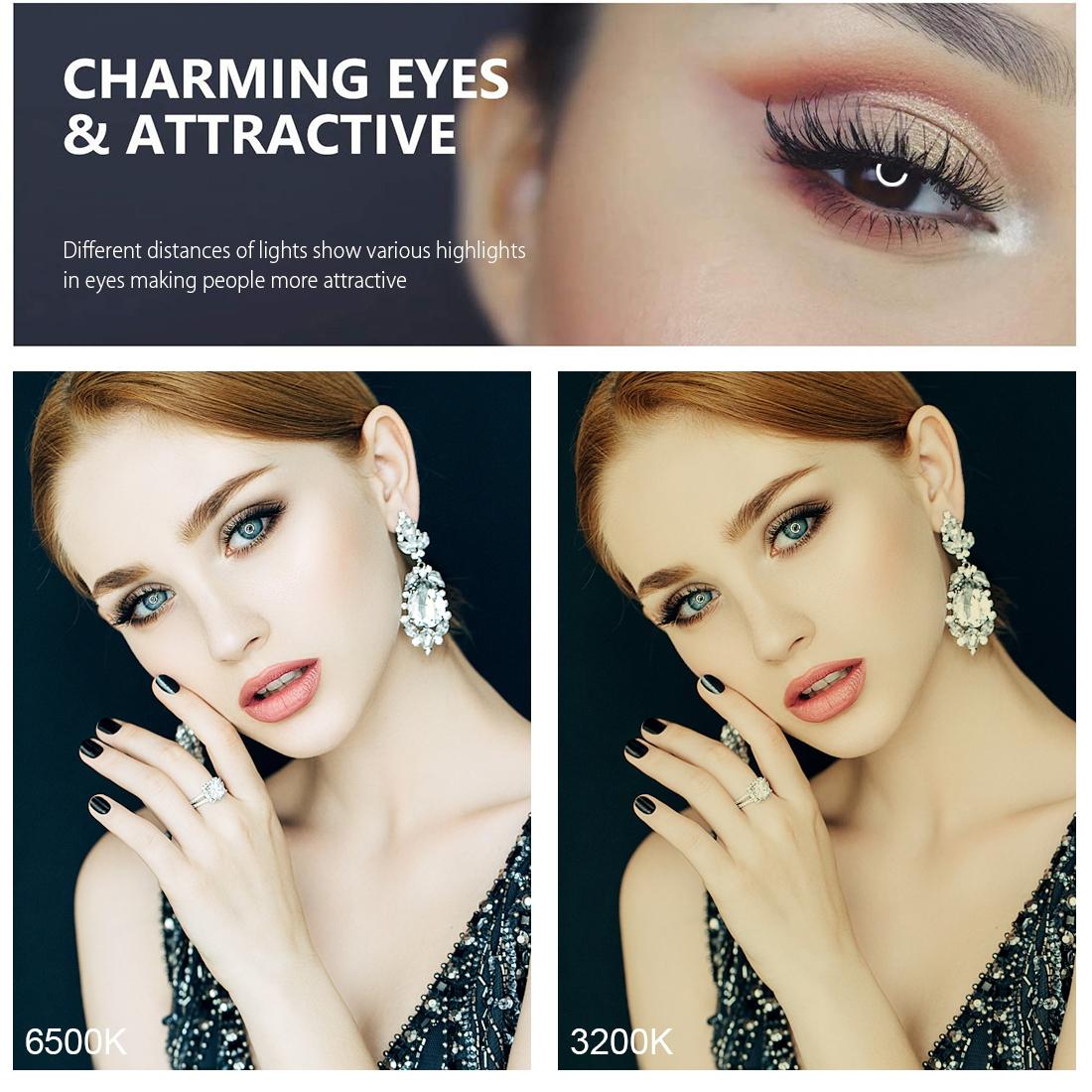 11.8 Led Ring Light With Tripod And Phone Clamp - 3 Modes Dual Colour Temperature Curved Surface - Black-1915196495787855878