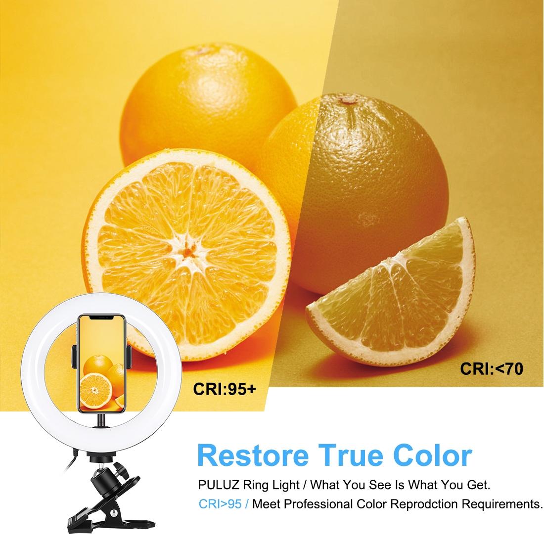 7.9 Ring Selfie Light With Dual Colour Led For Vlogging & Photography-1915196671587913734