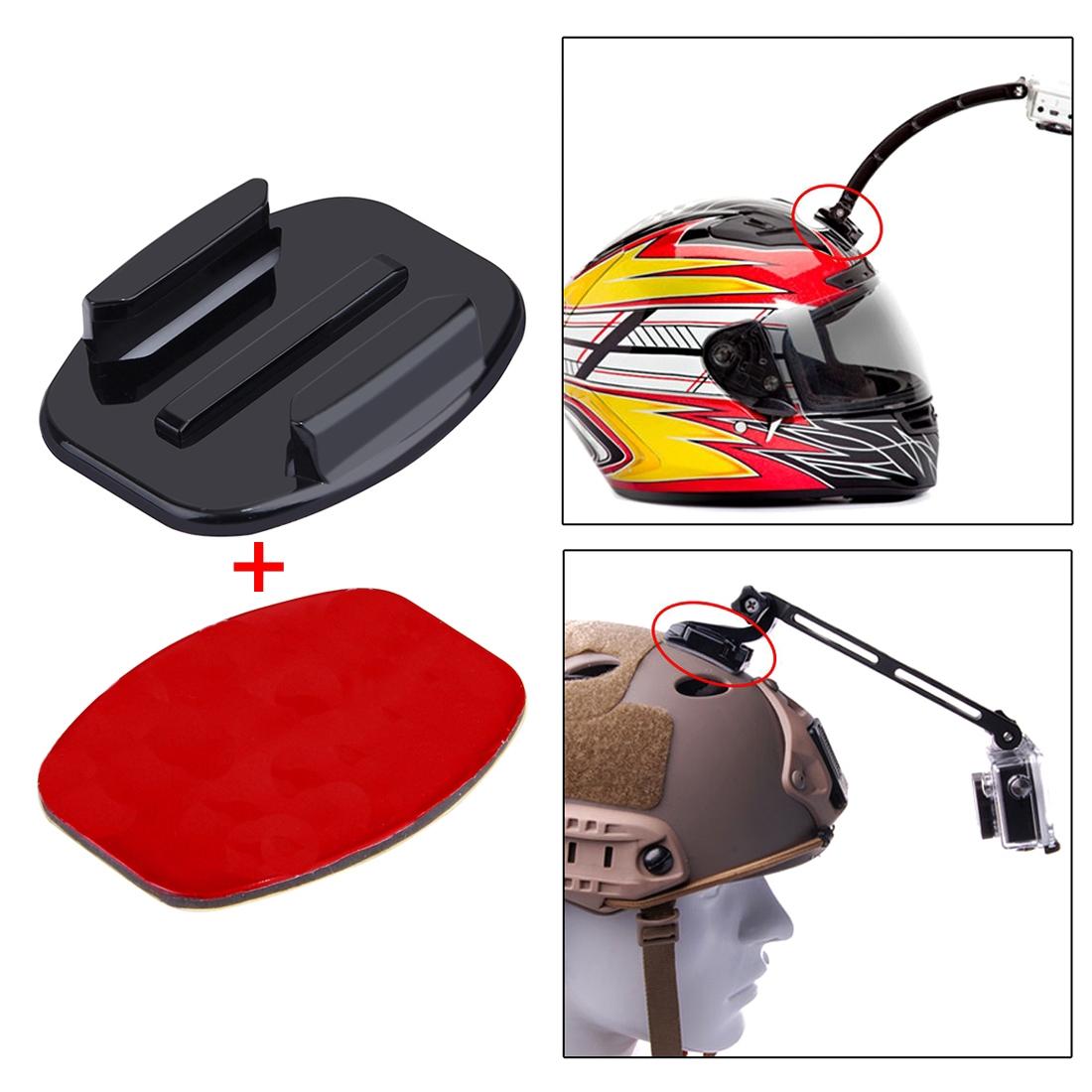 2 Flat Surface Mounts + 2 Adhesive Stickers For Action Cameras - Jaws Flex Clamp For Gopro Hero12-1915197876829556741