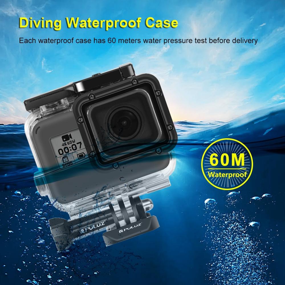 60M Waterproof Housing For Gopro Hero 2018 / 7 / 6 / 5 With Basic Mount-1922443478206386180