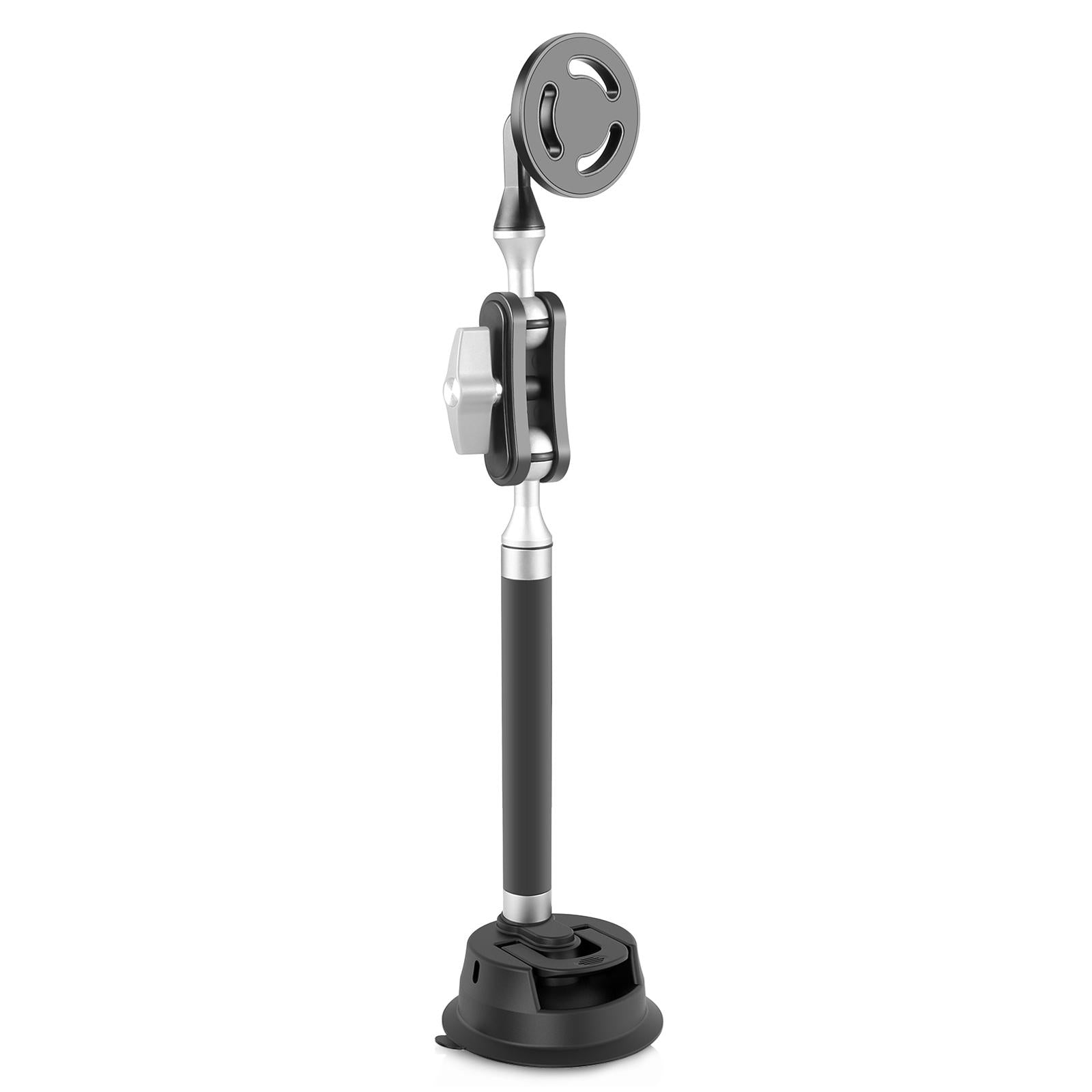 Magnetic Car Mount With Suction Cup Arm And Phone Clamp-1915196742979162113