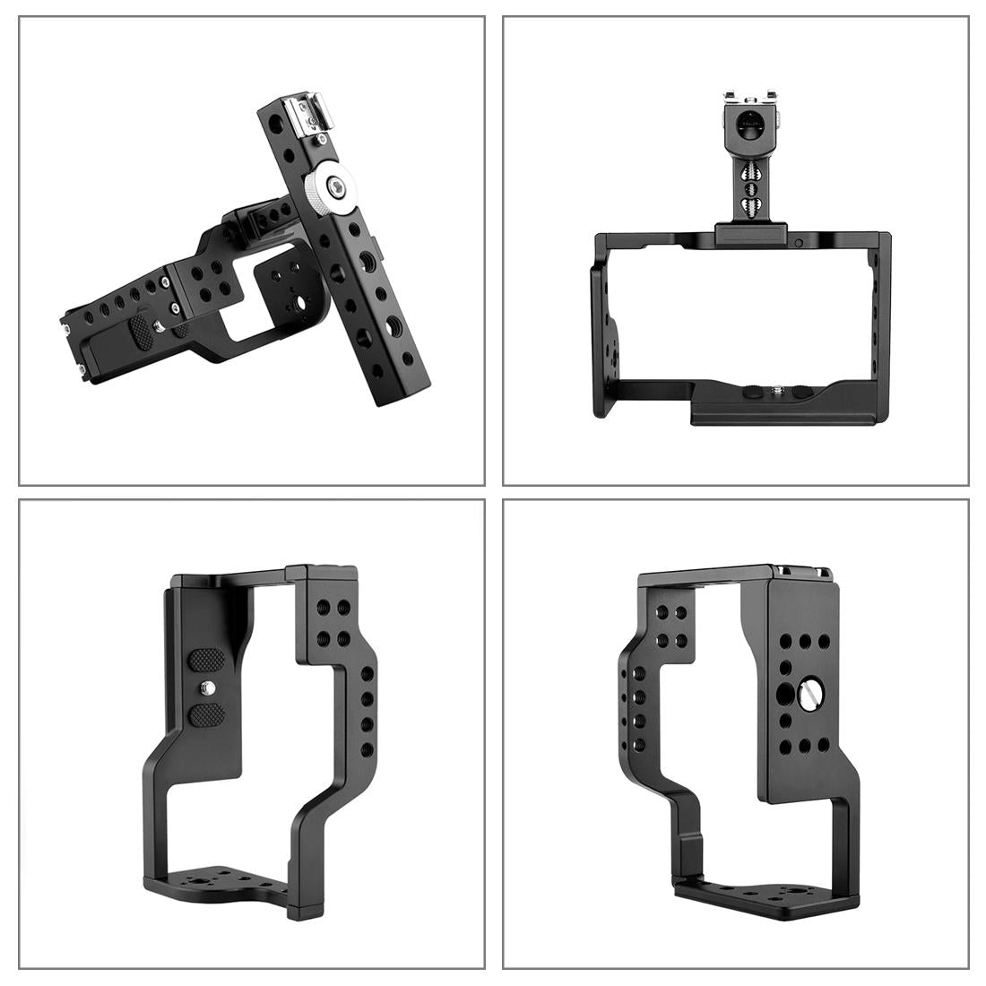 Sony A6600 Video Camera Cage Stabilizer With Handle - Black-1915196737497206789