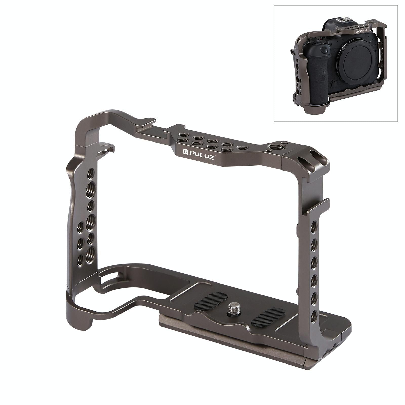 Canon Eos R5 / R6 Video Camera Cage Stabilizer - Handleless Bronze-1915196609474465792