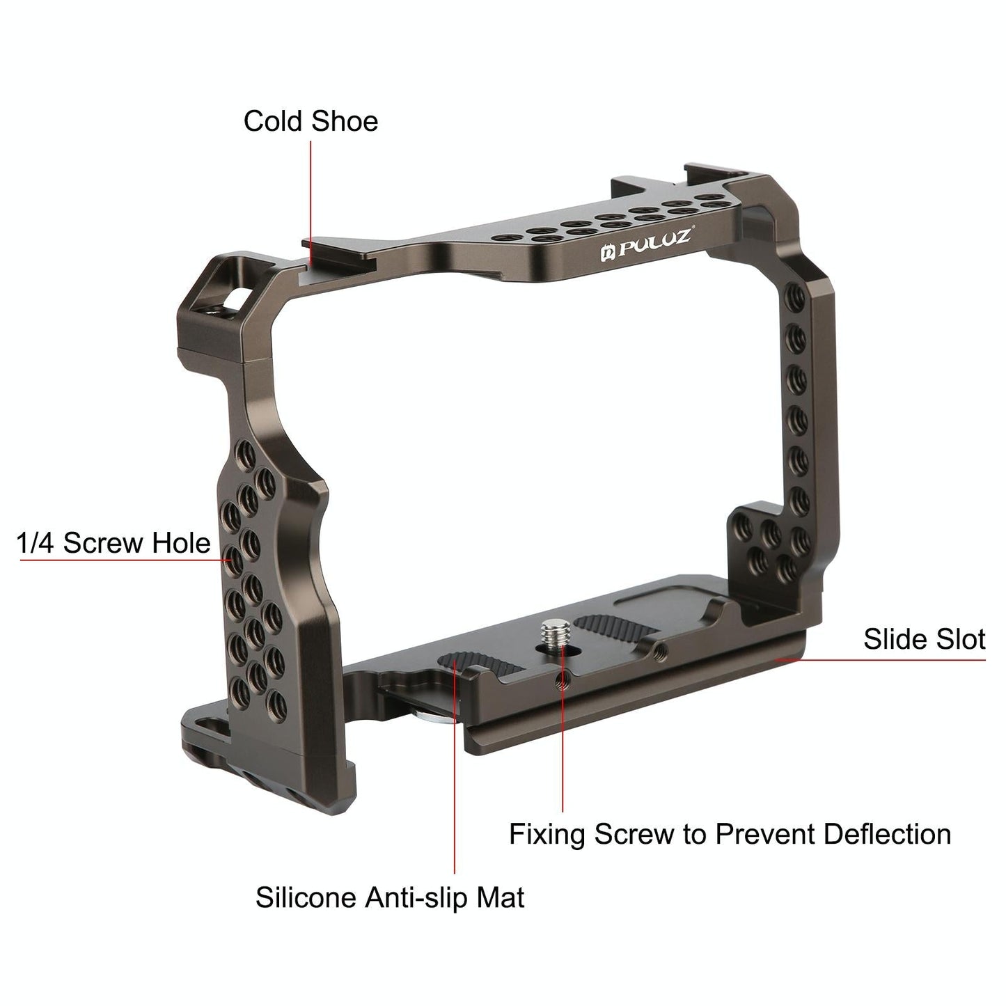 Sony A7 Iii / A7R Iii Camera Cage Stabilizer - Bronze No Handle-1915196609323470850