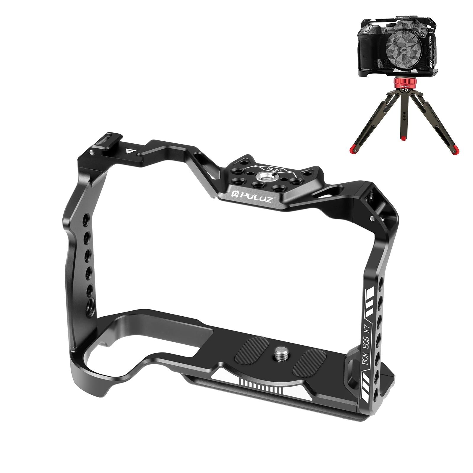 Metal Camera Cage For Canon Eos R7 Stabilizer Rig - Black-1915196775208194056