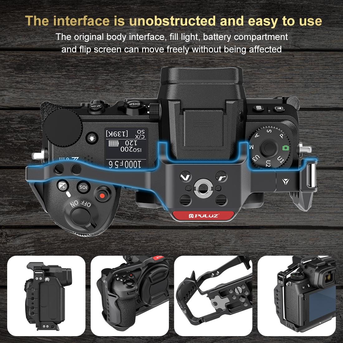 Metal Camera Cage For Nikon Z6Iii / Z6Ii - Stabilizer Rig Black-1915196501529858051