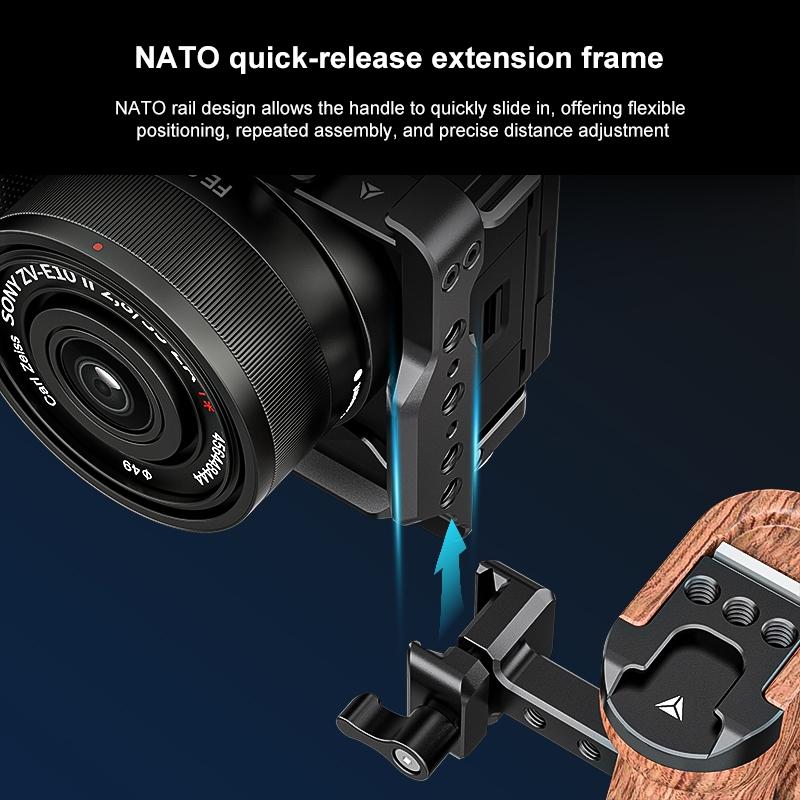 Sony Zv-E10 Ii Camera Cage Stabilizer - Black Metal-1915196499566923782