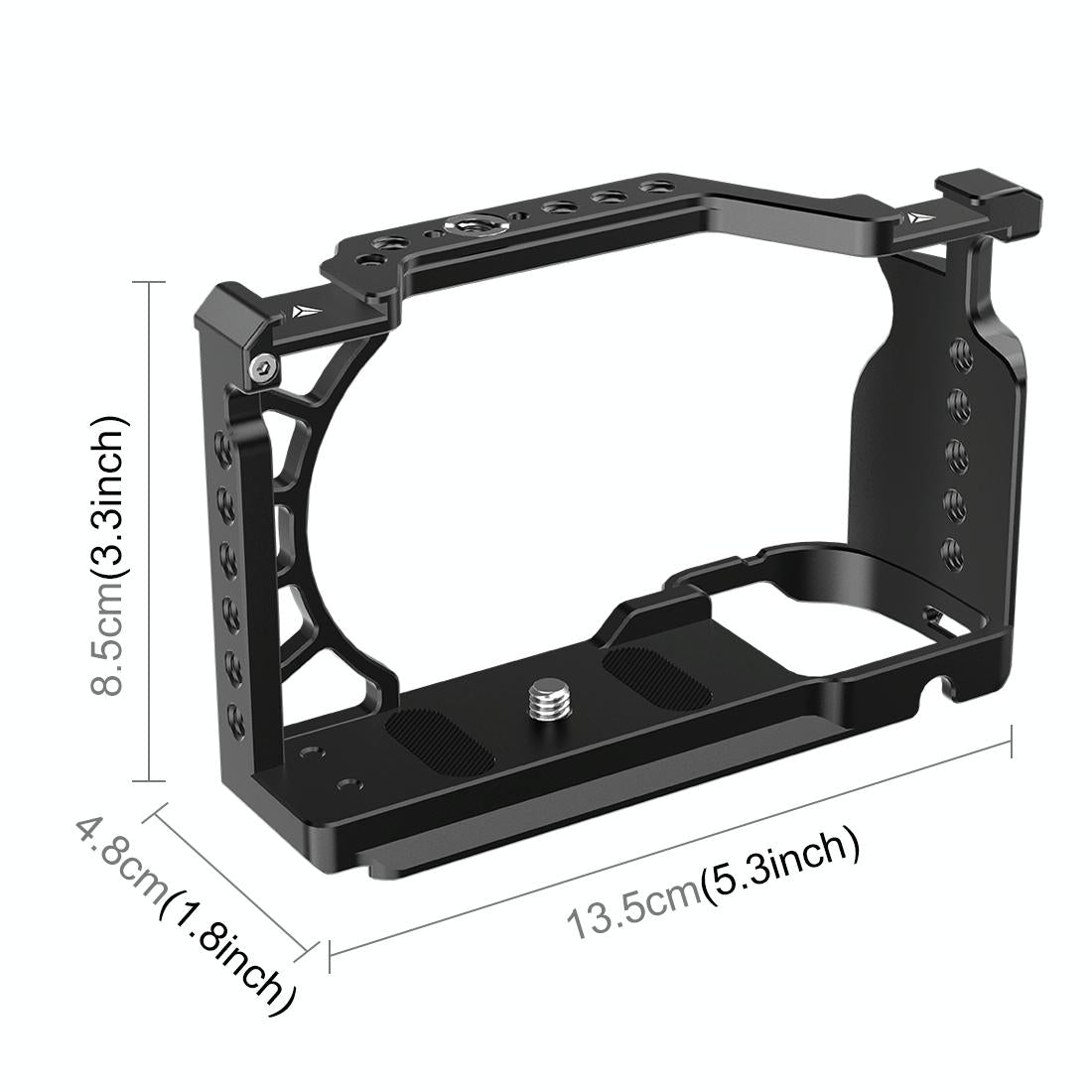 Metal Camera Cage For Sony A6500 / A6400 / A6300 / A6000 - Stabilizer Rig Black-1915196671743102977