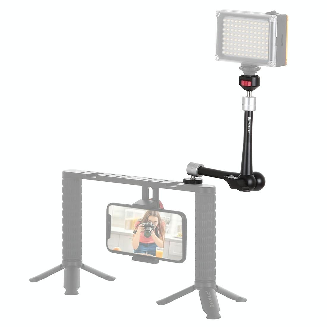 Adjustable Articulating Magic Arm - 11 Inch Aluminum Alloy-1915198426950275079