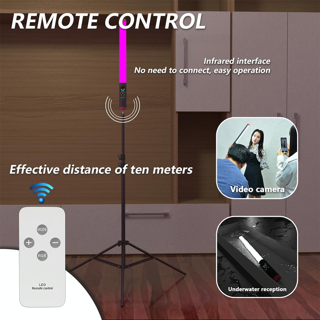 Waterproof Handheld Light Stick With Remote Control - 114 Leds-1915196589736071174